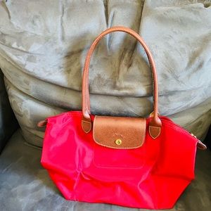 Longchamp le pliage small tote long handle